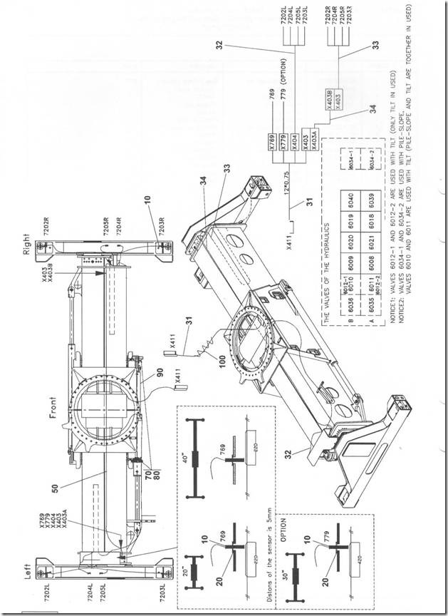 正面吊吊具结构图