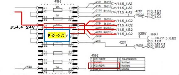【快速维修故障案例】正面吊同时出现150#、153#、154#、155#故障代码且倒车灯和倒车喇叭均不工作故障的快速修复案例