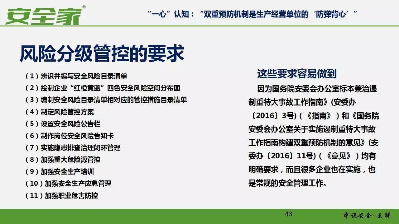 【安全培训】风险管理和隐患排查双重预防体系