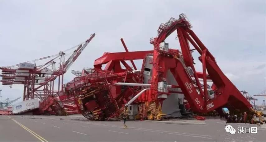 回顾港口机械史最大灾难:11台港机损毁 港口瘫痪 厂商退出港机市场丨港口圈