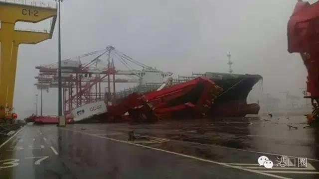 回顾港口机械史最大灾难:11台港机损毁 港口瘫痪 厂商退出港机市场丨港口圈
