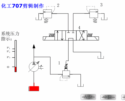 各种液压基本回路动画演示
