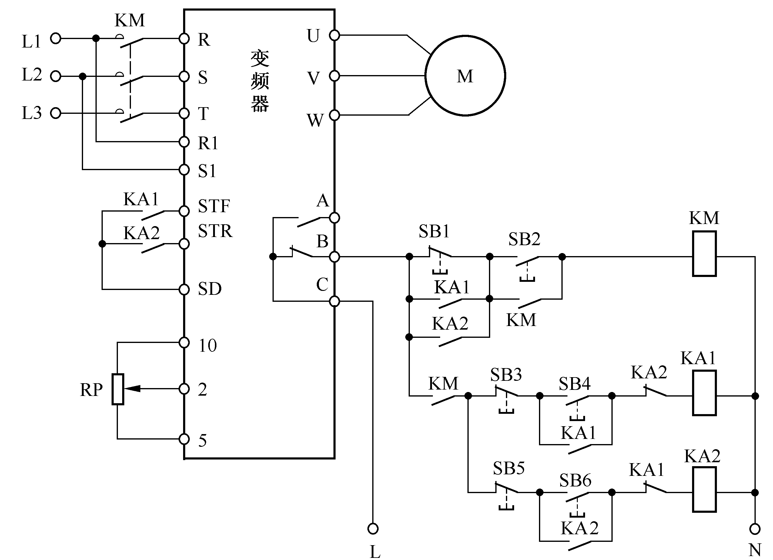 变频器典型控制电路及参数设置~新手必须掌握! 新手必须掌握的变频器典型控制电路及参数设置~!