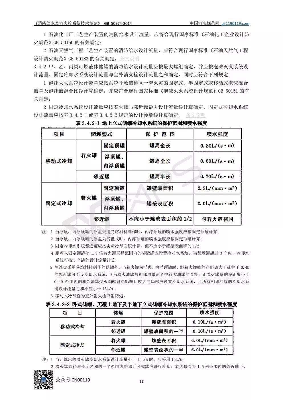 《消防给水及消火栓系统技术规范》 GB50974-2014（送PDF）