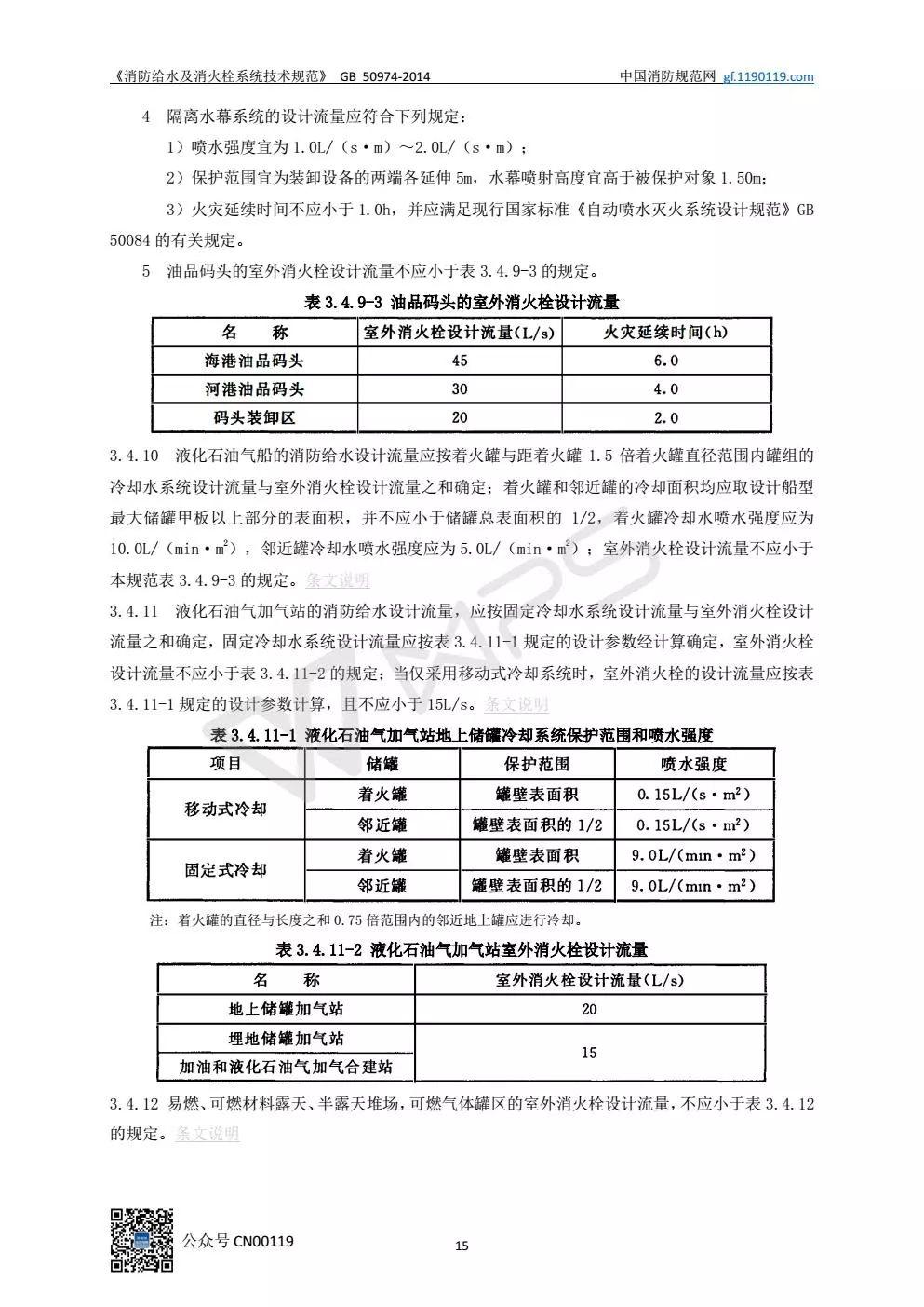 《消防给水及消火栓系统技术规范》 GB50974-2014（送PDF）