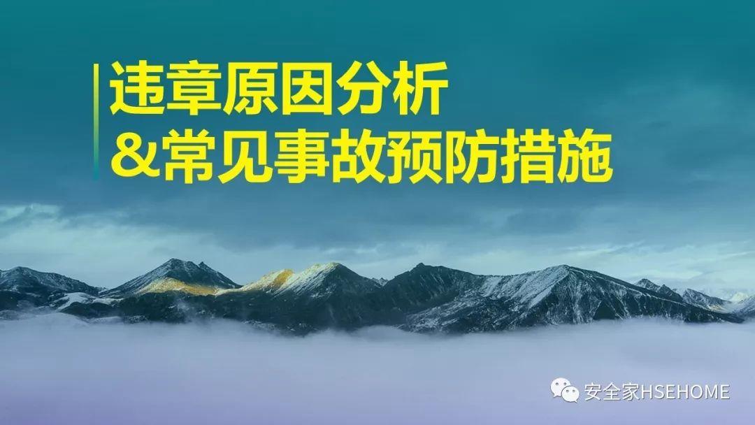 90页PPT详解违章原因分析、常见事故预防措施
