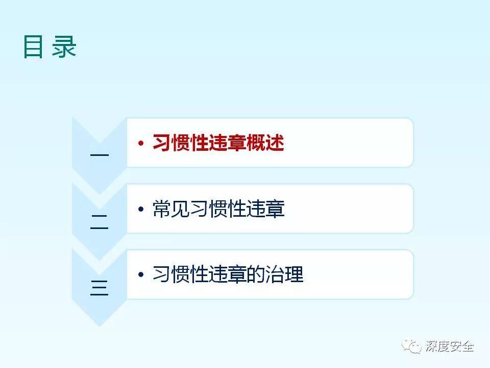 精品PPT---习惯性违章培训