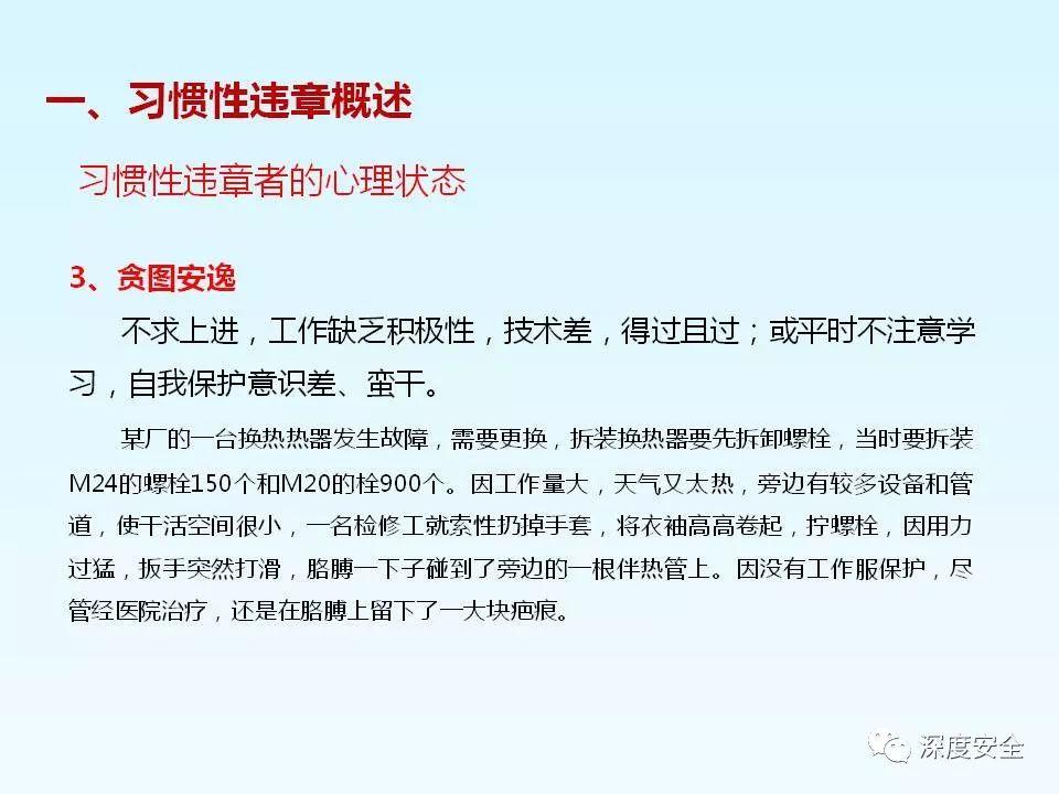 精品PPT---习惯性违章培训