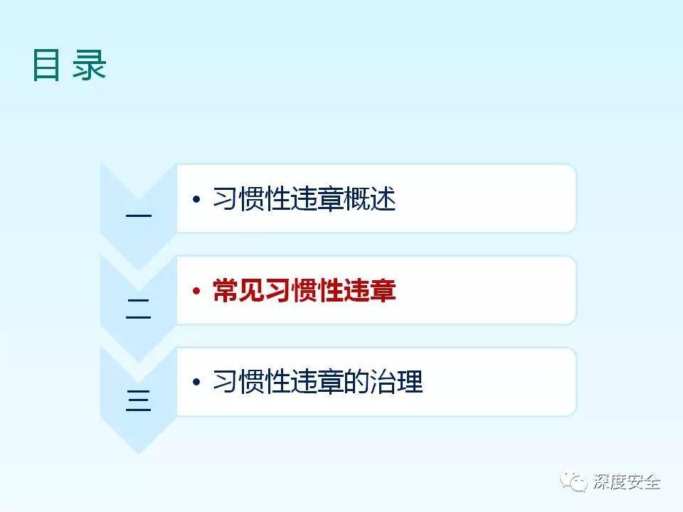 精品PPT---习惯性违章培训