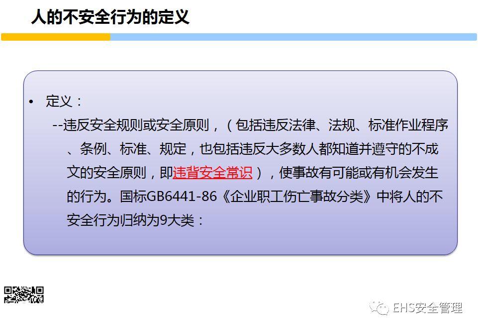 安全意识培养和行为安全管理培训PPT