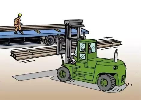 痛心！山东一叉车司机违规操作,，活活摔死搬运工！