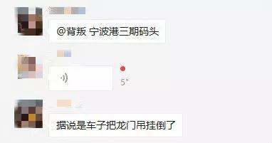 事故！宁波舟山港一龙门吊倒塌