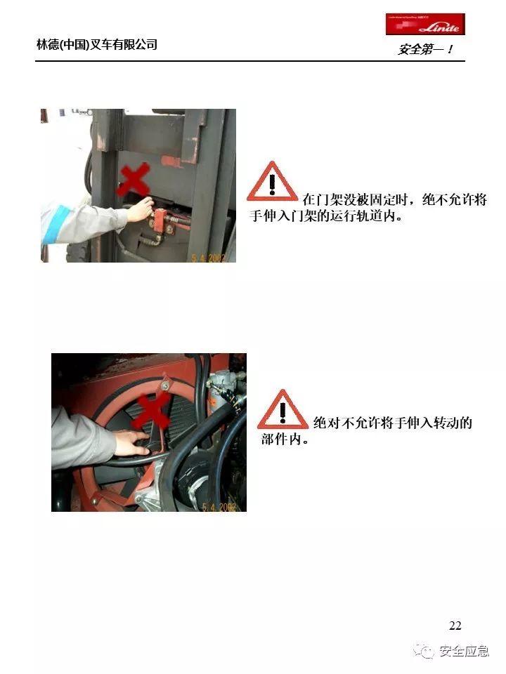 【彩本】林德叉车安全操作规范，下载直接打印