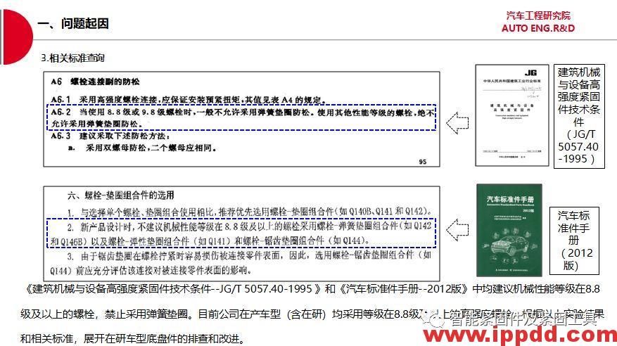 使用带弹簧垫圈螺栓固定不防松问题改进...