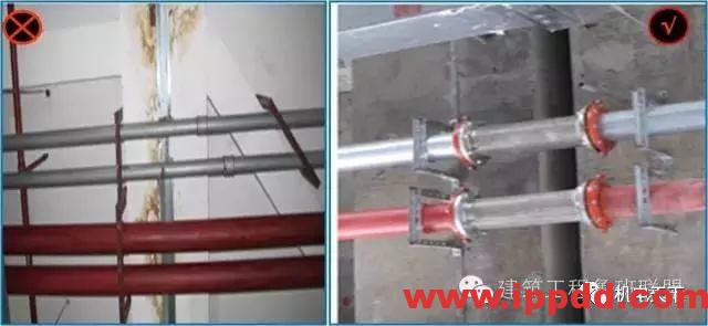 【干货】机电安装工程中屡见不鲜的质量通病32条，正确+错误图文对比！