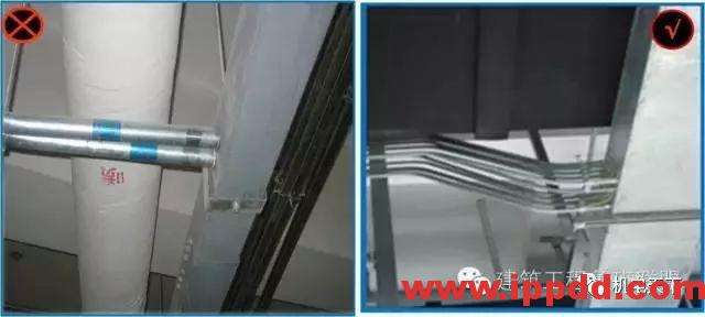 【干货】机电安装工程中屡见不鲜的质量通病32条，正确+错误图文对比！