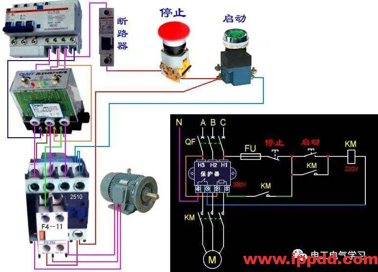 20年老电工总结,常见的电机控制方式都在这,学会很简单