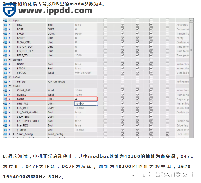 PLC和变频器的Modbus通讯实例