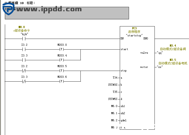 某央企电工技术比武试题，西门子PLC实例