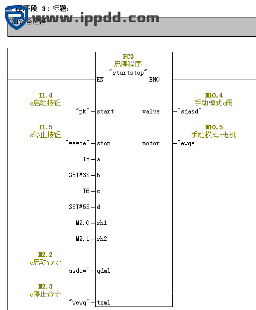 某央企电工技术比武试题，西门子PLC实例