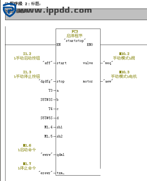 某央企电工技术比武试题,西门子PLC实例