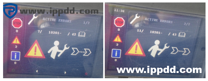 DRU450正面吊出现故障代码10201的快速维修