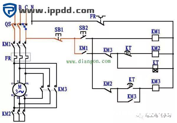 4张图让你彻底搞清楚电动机星三角降压启动电路图