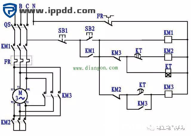 4张图让你彻底搞清楚电动机星三角降压启动电路图