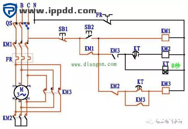 4张图让你彻底搞清楚电动机星三角降压启动电路图