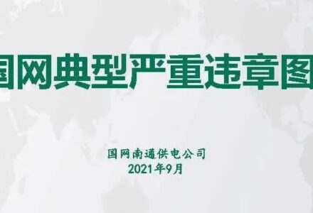 国家电网典型严重违章图册2021版-港口技术安全网