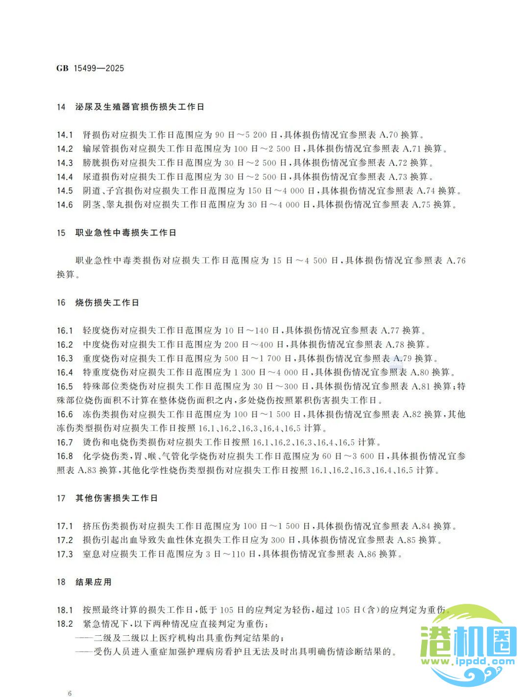 强制性新标准发布：GB15499-2025 生产安全事故伤害损失工作日判定