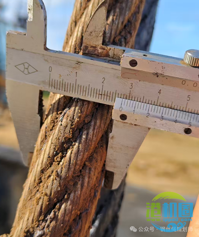 钢丝绳直径的标准测量方法