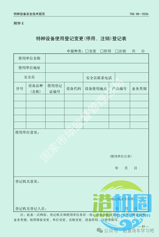 最新《特种设备使用管理规则》2026版